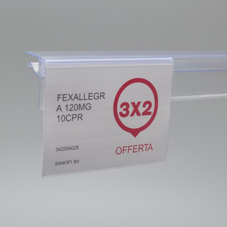 Busta porta-stopper per profilo scaffale - Formato A7 – Fulcristore