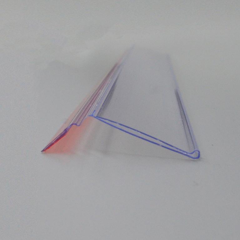 Profilo adesivo basculante porta prezzi h 3 cm per mensole in vetro – FulcriStore