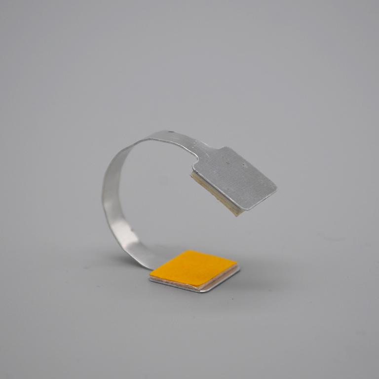 Twister porta messaggio pieghevole in alluminio con adesivi - Fulcristore