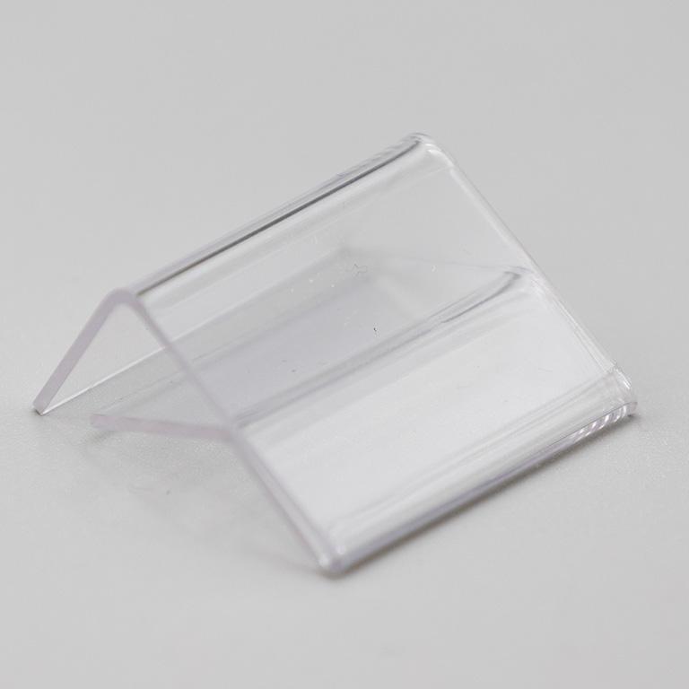 Porta-etichette 6x3 cm singolo a incastro per mensole con spessore 6-10 mm (50 pz)